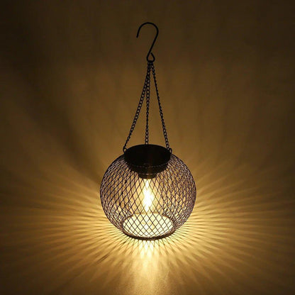 Lanterne Solaire Extérieure Métal | Capteur Crépusculaire IP54 Étanche | Éclat