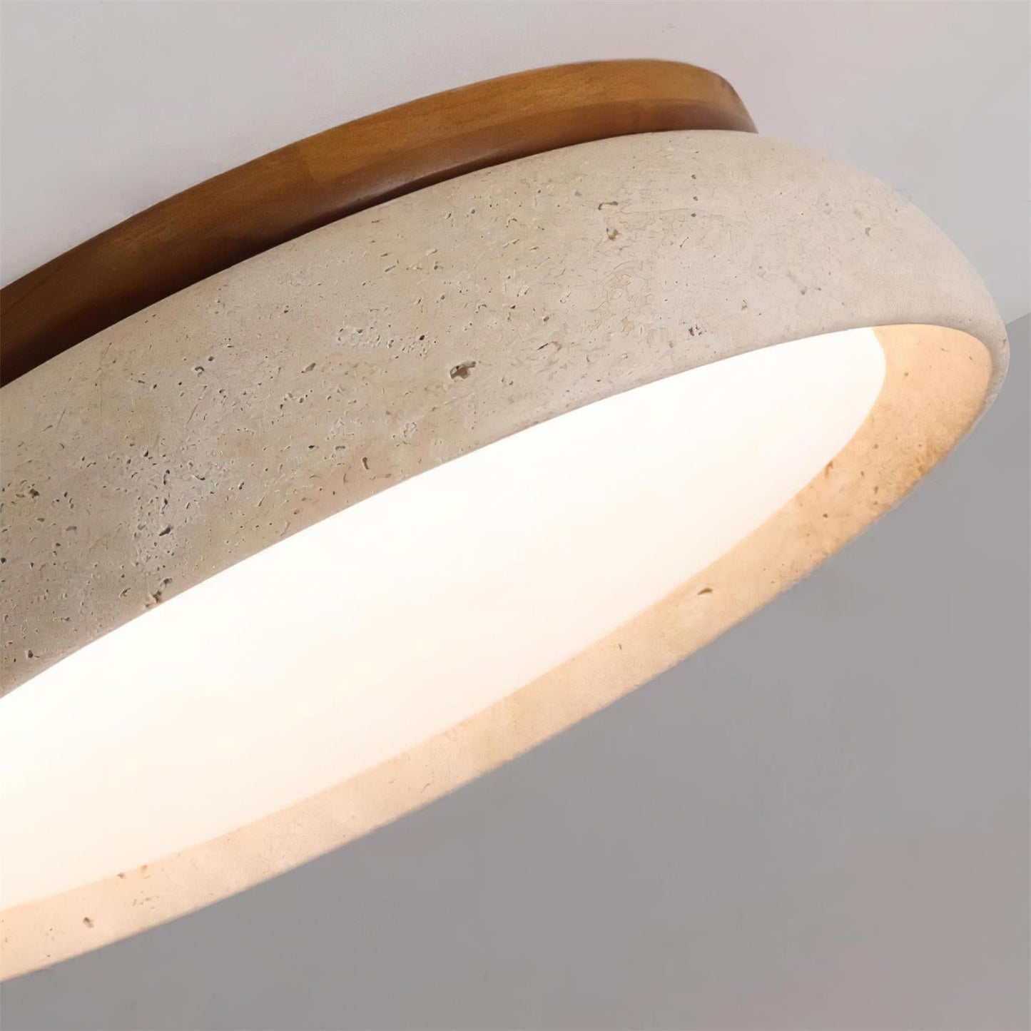 Plafonnier Travertin Moderne | LED Réglable | Ampoules LED Incluses | Série Lumen