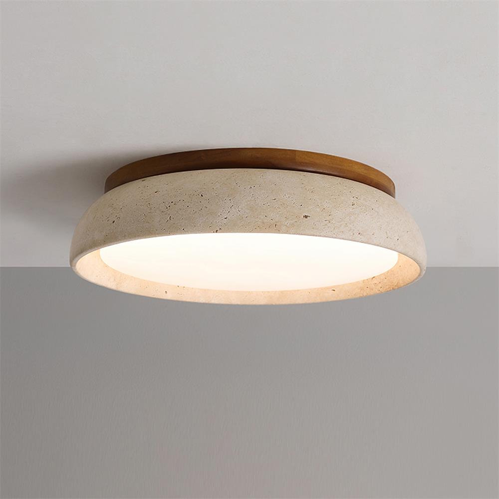 Plafonnier Travertin Moderne | LED Réglable | Ampoules LED Incluses | Série Lumen