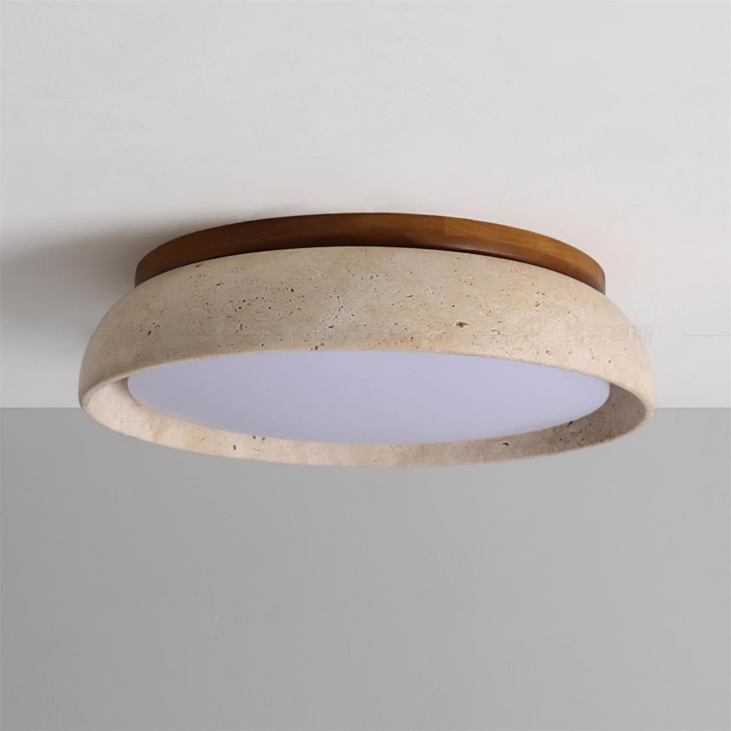 Plafonnier Travertin Moderne | LED Réglable | Ampoules LED Incluses | Série Lumen