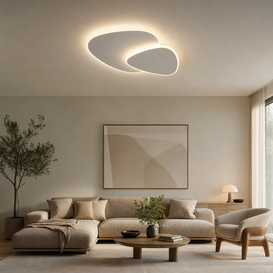 Plafonnier Triangle Moderne Métal | Dimmable 3 Températures LED | Série Aurora
