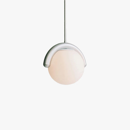 Lustre Linéaire Métal et Verre | Rouge et Argenté, IP20 Non-dimmable