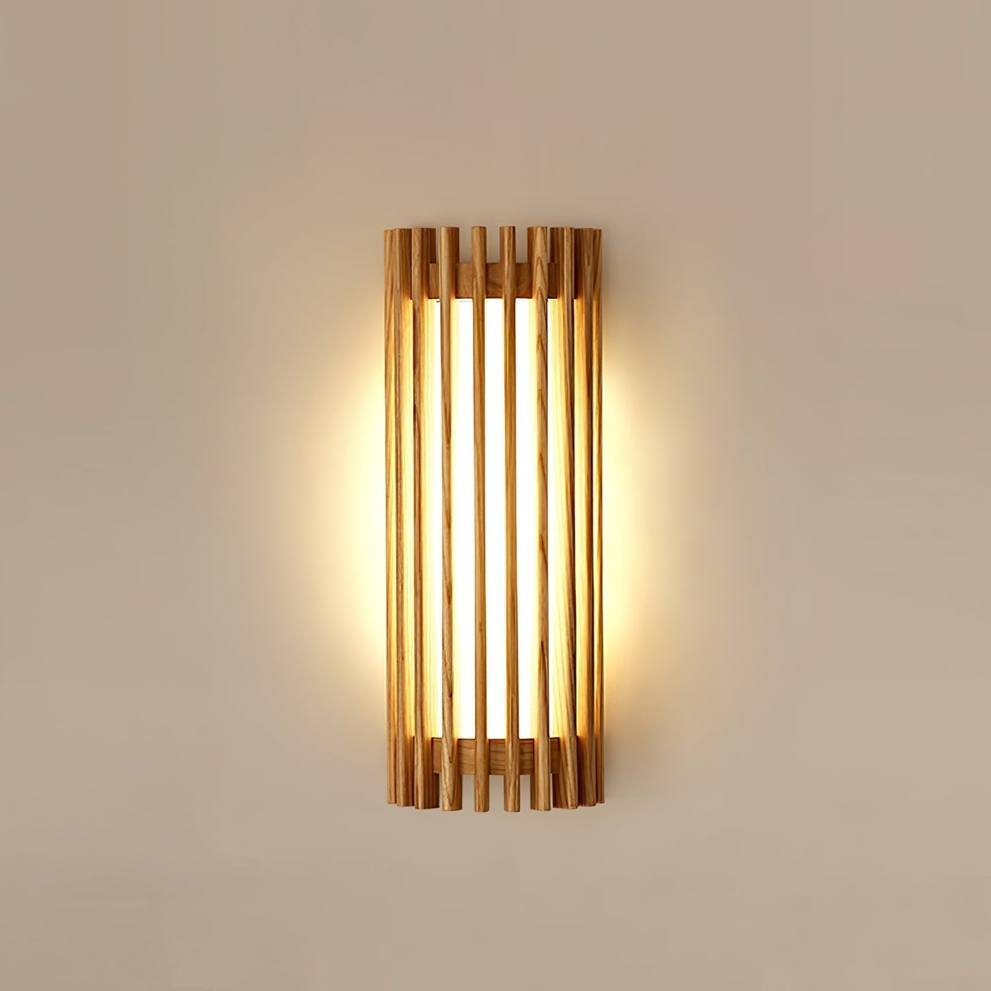 Applique Murale Bois Noyer | Lueur Ambiante LED | Câblage Direct | Série Nuit