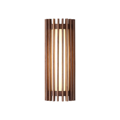 Applique Murale Bois Noyer | Lueur Ambiante LED | Câblage Direct | Série Nuit