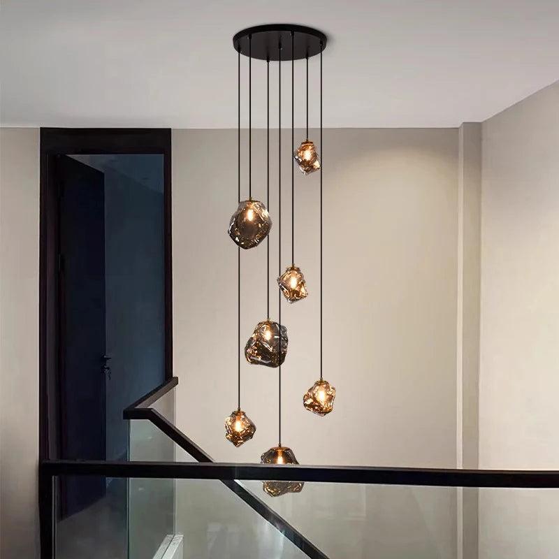 Lustre Scandinave Alliage Moderne | Hauteur Réglable, Télécommande