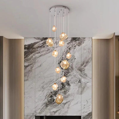 Lustre Scandinave Alliage Moderne | Hauteur Réglable, Télécommande