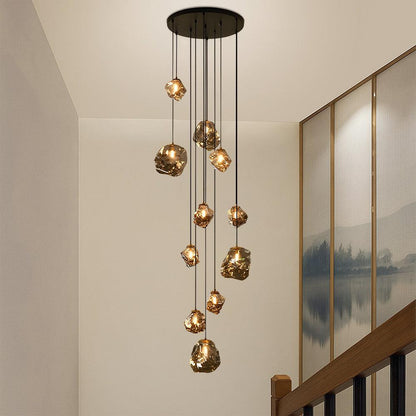 Lustre Scandinave Alliage Moderne | Hauteur Réglable, Télécommande