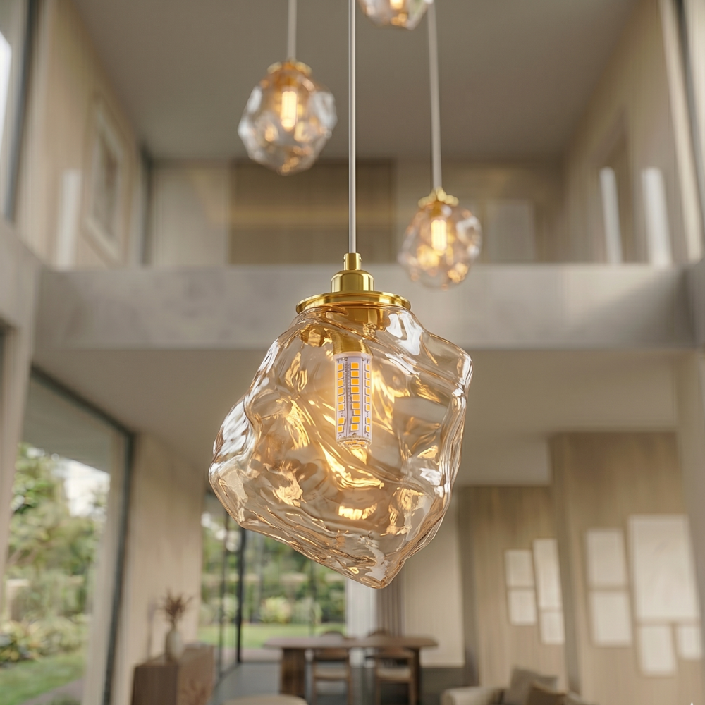 Lustre Scandinave Alliage Moderne | Hauteur Réglable, Télécommande