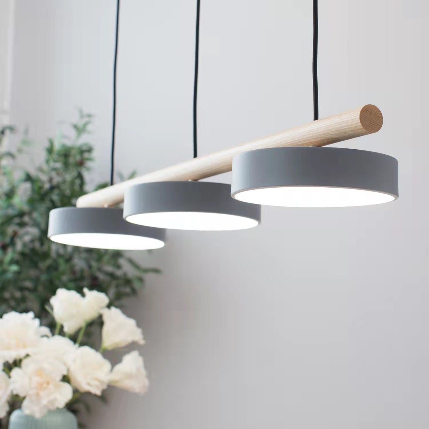 Oiseau Suspension Métal-Bois | LED Intégrée, Ampoule Incluse | Série Atelier