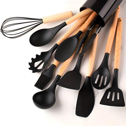 Ustensiles de Cuisine Silicone | Poignées Ergonomiques, Chaleur | ZenLine