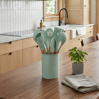 Ustensiles de Cuisine Silicone | Poignées Ergonomiques, Chaleur | ZenLine