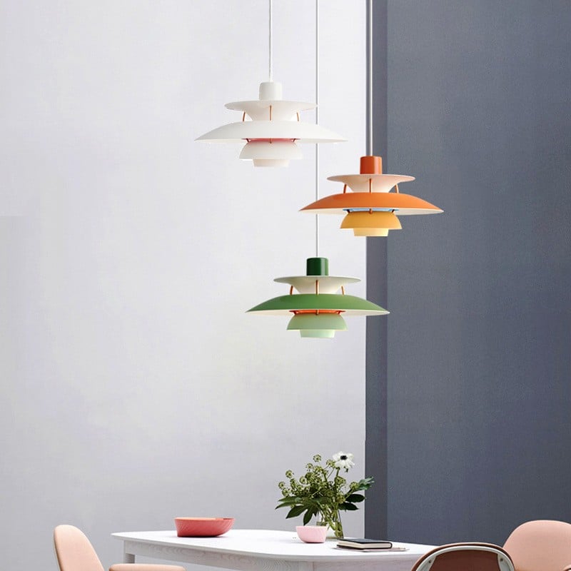Suspension Macaron Métal | Lumière chaude, Installation facile | Aria