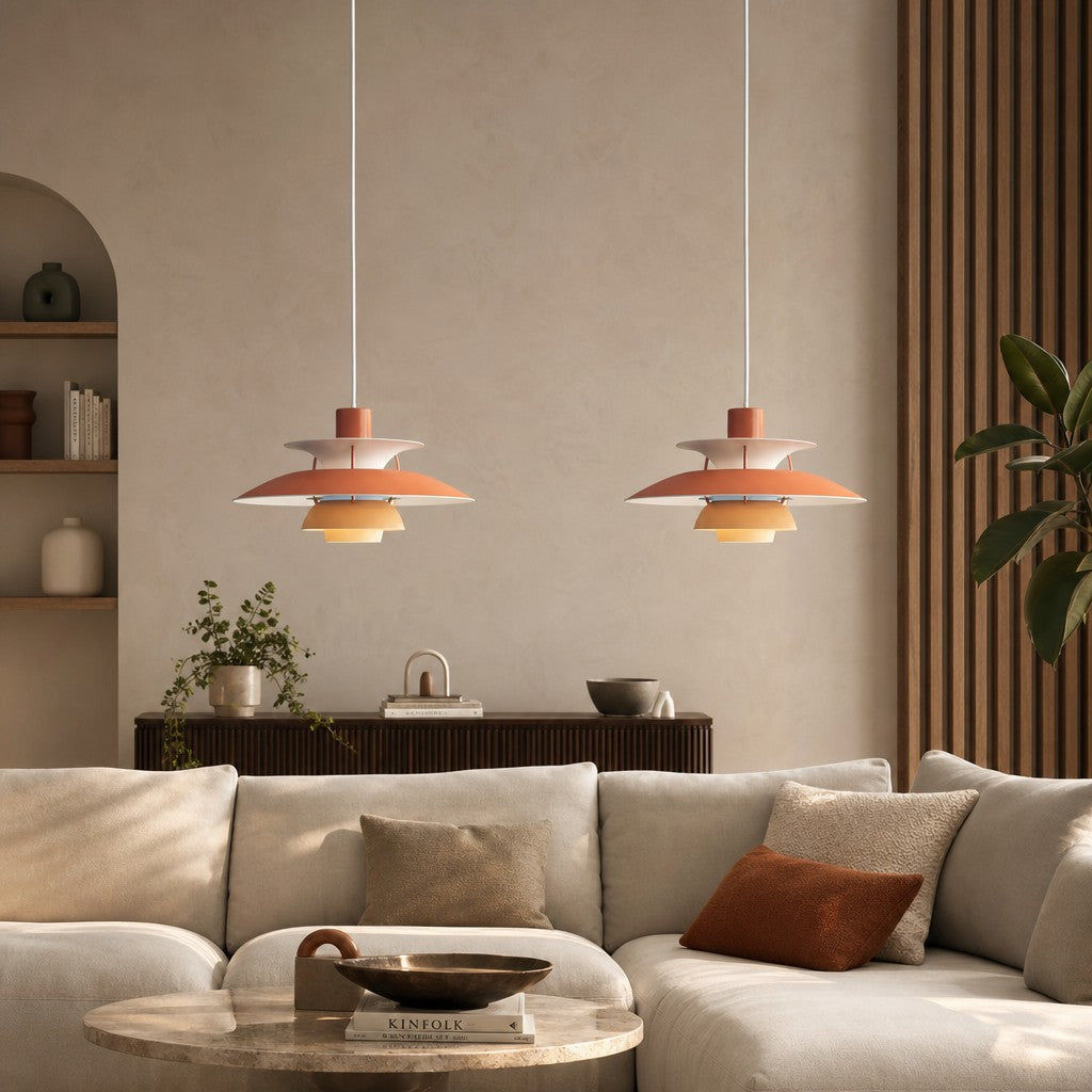 Suspension Luminaire Macaron Métal | Installation facile | Aria