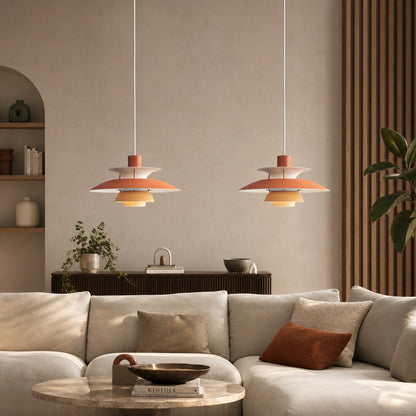 Suspension Luminaire Macaron Métal | Installation facile | Aria