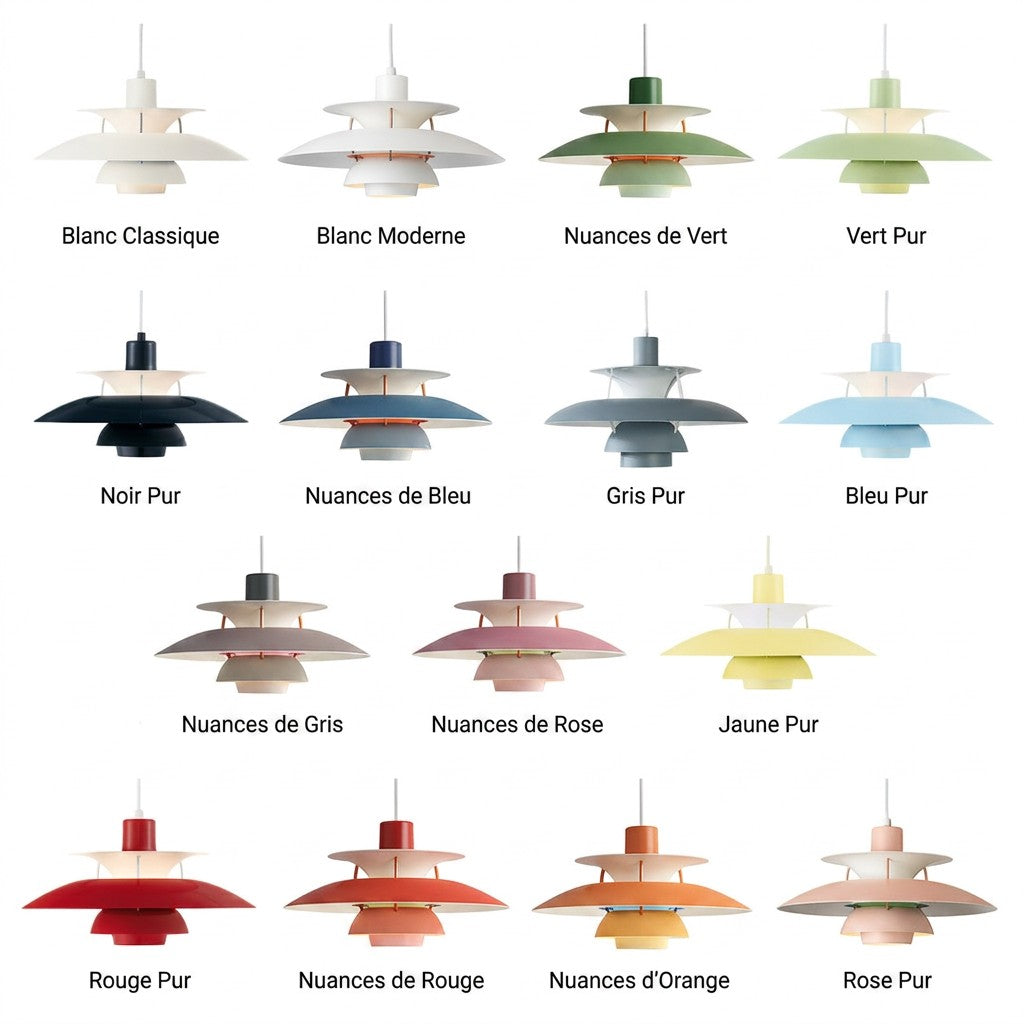 Suspension Luminaire Macaron Métal | Installation facile | Aria