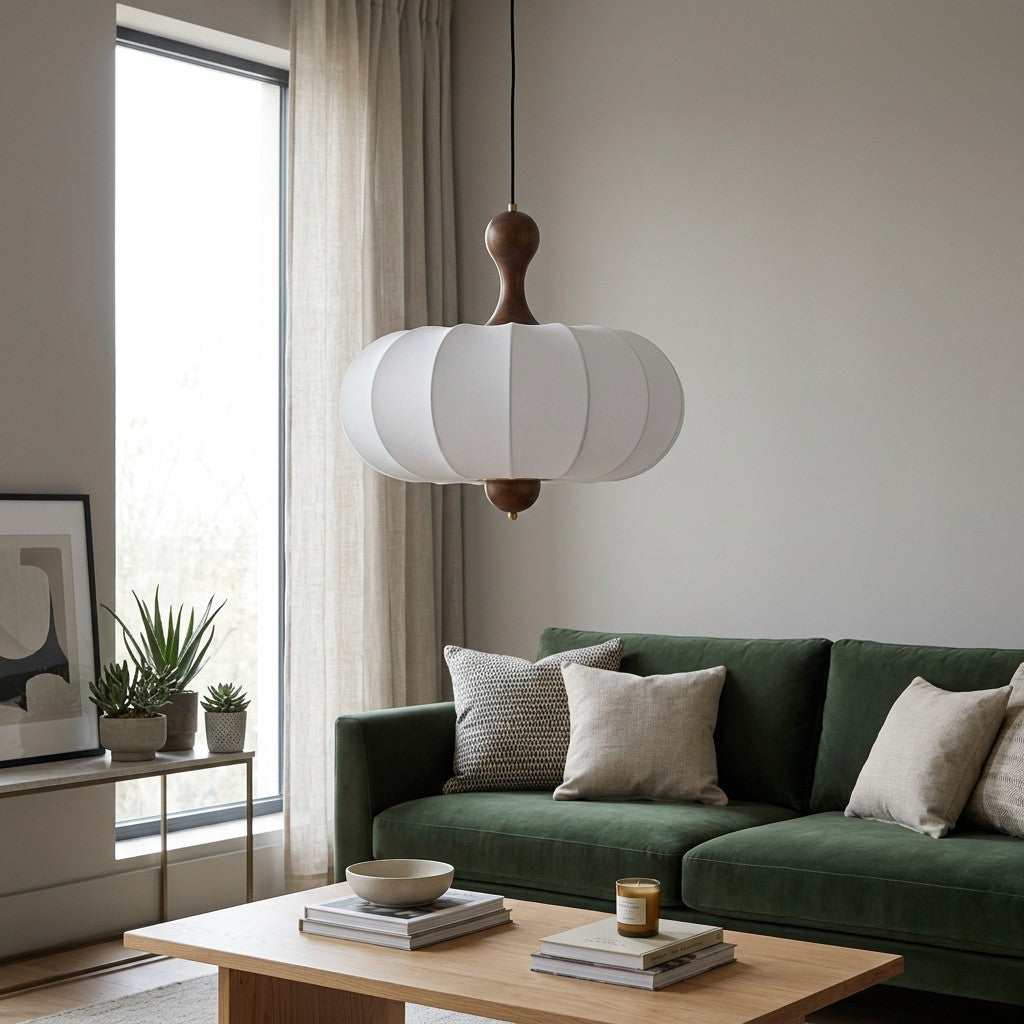 Suspension luminaire Bois | Câble Réglable | Lumière Nova