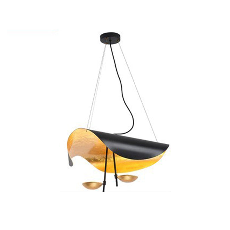 Lampe Plafonnier Métal | Câble réglable, Abat-jour feuille | Série Feuille