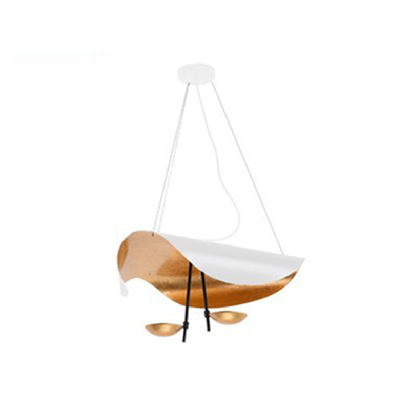 Lampe Plafonnier Métal | Câble réglable, Abat-jour feuille | Série Feuille