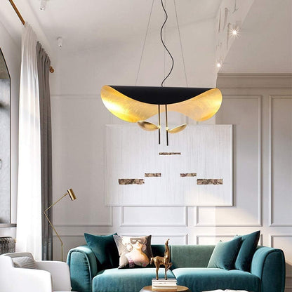Suspension luminaire Métal | Câble réglable, Abat-jour feuille | Série Feuille