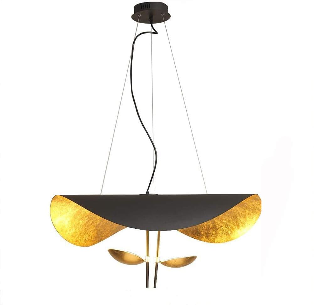 Suspension luminaire Métal | Câble réglable, Abat-jour feuille | Série Feuille