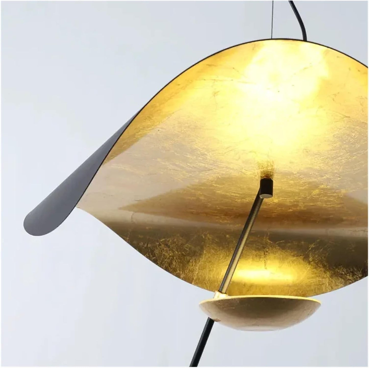 Suspension luminaire Métal | Câble réglable, Abat-jour feuille | Série Feuille