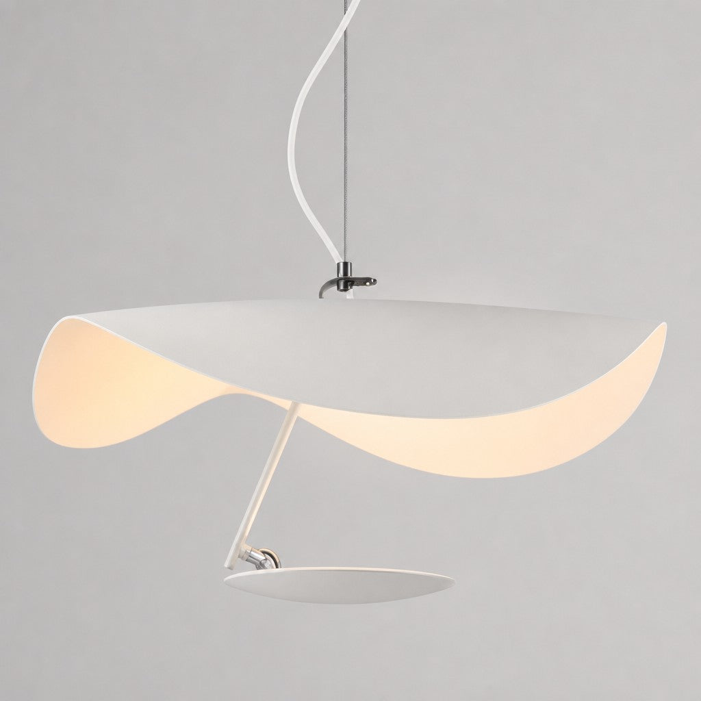 Suspension luminaire Métal | Câble réglable, Abat-jour feuille | Série Feuille