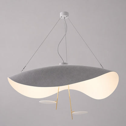 Suspension luminaire Métal | Câble réglable, Abat-jour feuille | Série Feuille