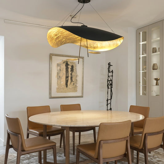 Suspension luminaire Métal | Câble réglable, Abat-jour feuille | Série Feuille