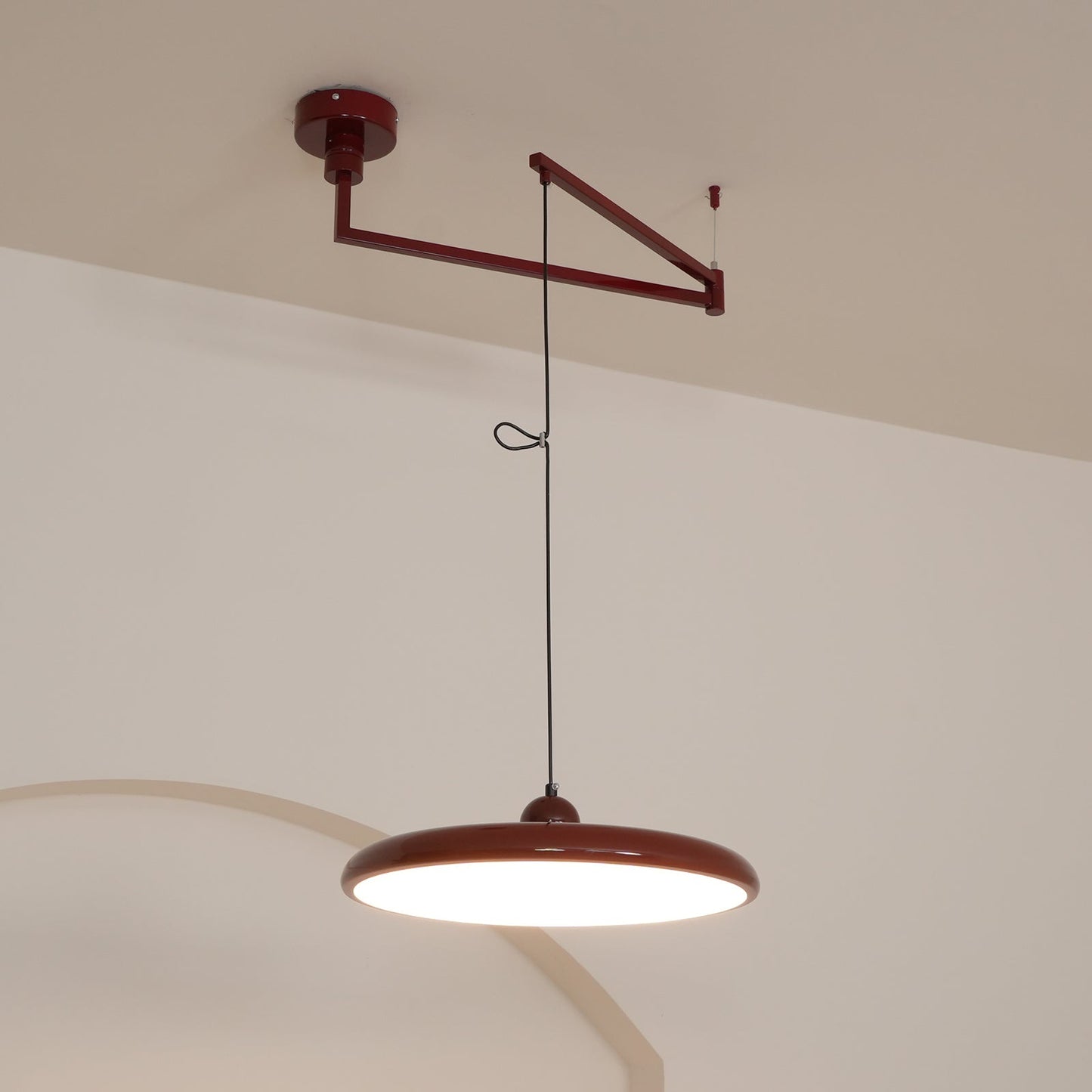 Suspension Métal Acrylique à Bras Réglables | Version dimmable | LED intégrée