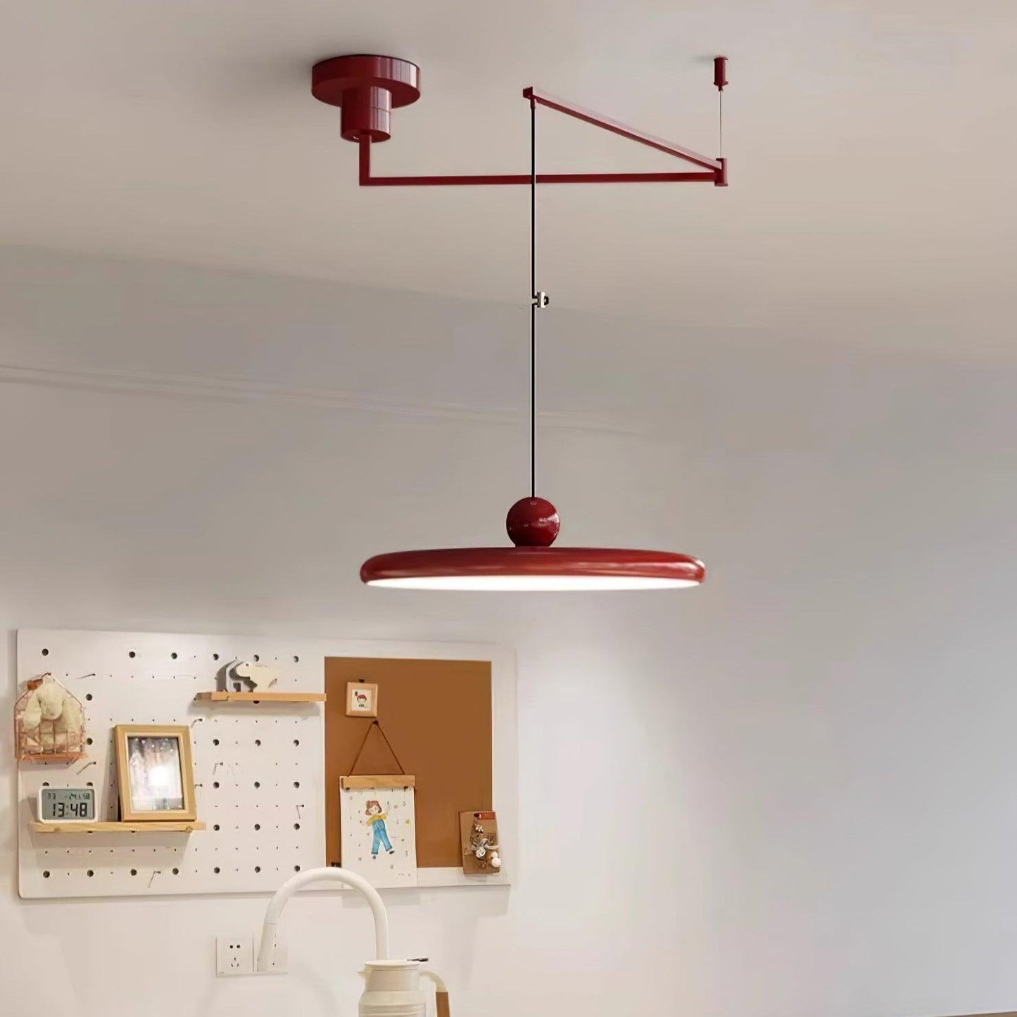 Suspension Métal Acrylique à Bras Réglables | Version dimmable | LED intégrée