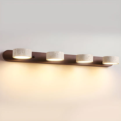 Applique Murale Travertin Neutre | LED Intégrée | Lumière 3000–6000 K