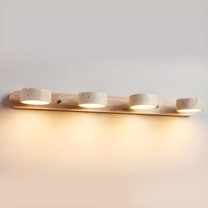 Applique Murale Travertin Neutre | LED Intégrée | Lumière 3000–6000 K