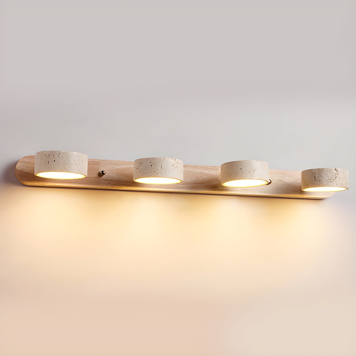 Applique Murale Travertin Neutre | LED Intégrée | Lumière 3000–6000 K