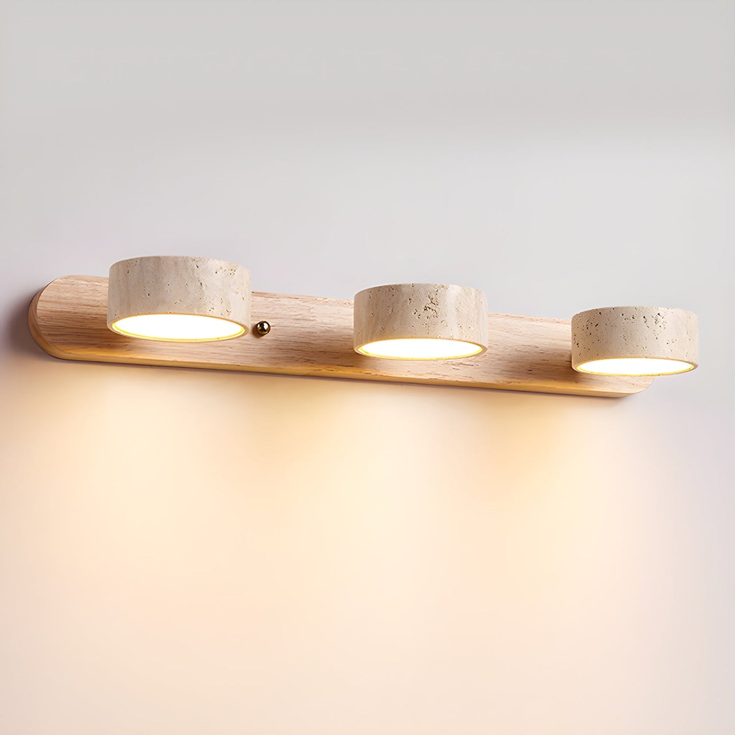 Applique Murale Travertin Neutre | LED Intégrée | Lumière 3000–6000 K