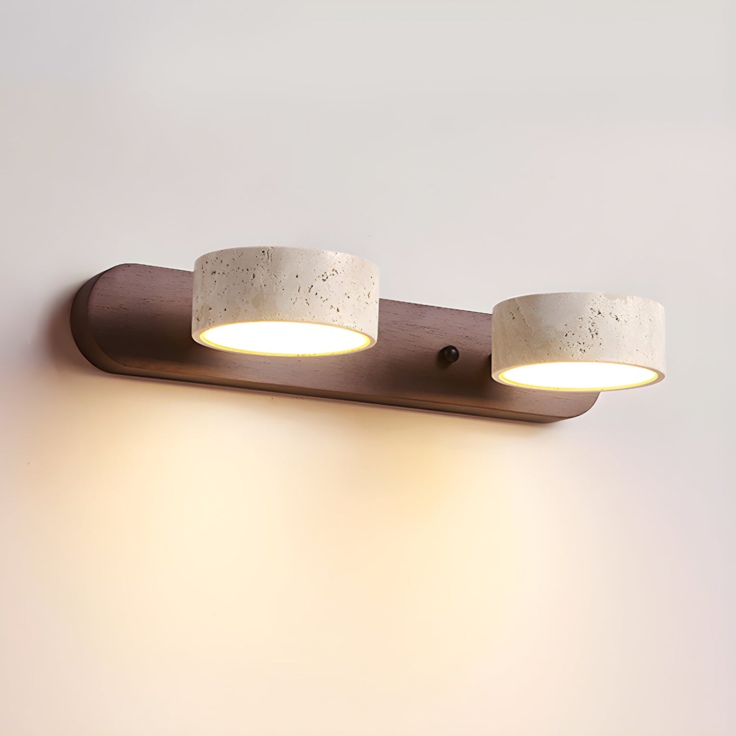 Applique Murale Travertin Neutre | LED Intégrée | Lumière 3000–6000 K