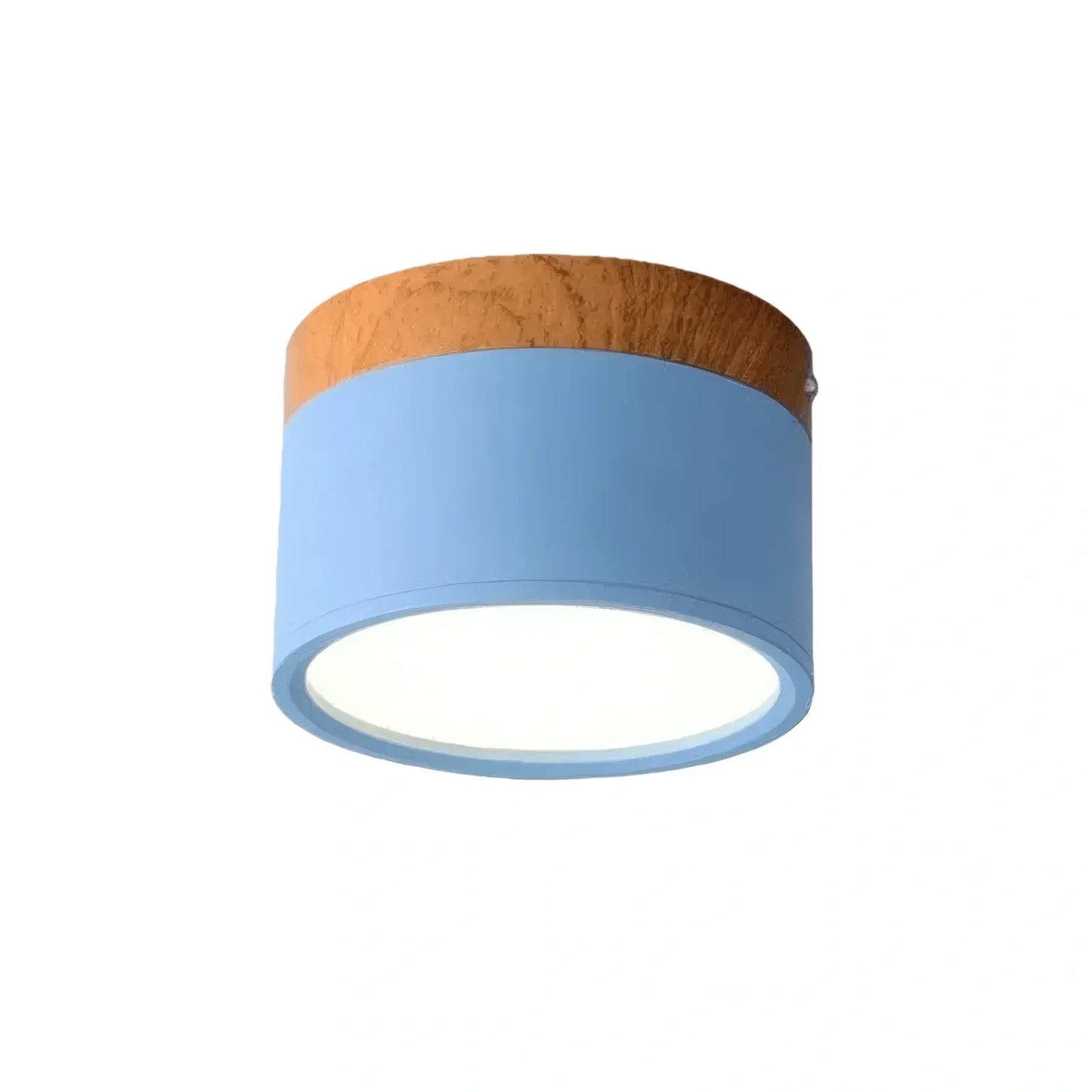 Plafonnier LED Cylindre Nordique Bois | 3 Températures couleur LED SMD | Épure