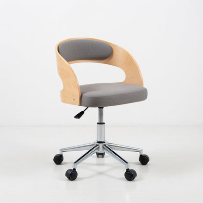 Chaise de Bureau Ergonomique en Similicuir Noir avec Dossier Courbé | Confort Optimal pour Travail et Détente