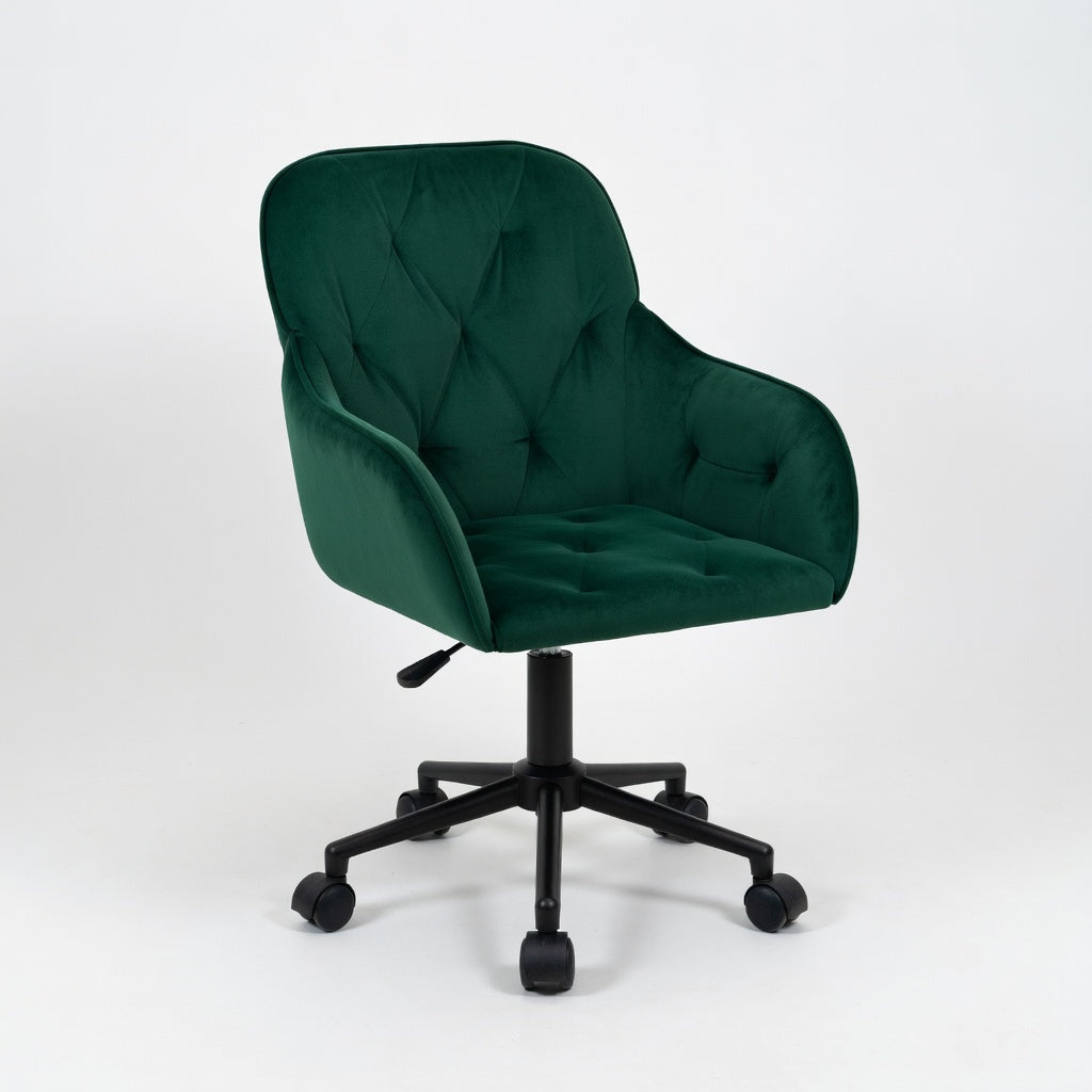 Chaise de Bureau Pivotante Talia en Velours Réglable - Seryze
