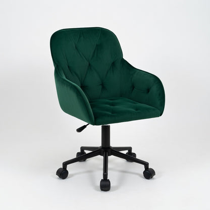 Chaise de Bureau Pivotante Talia en Velours Réglable - Seryze