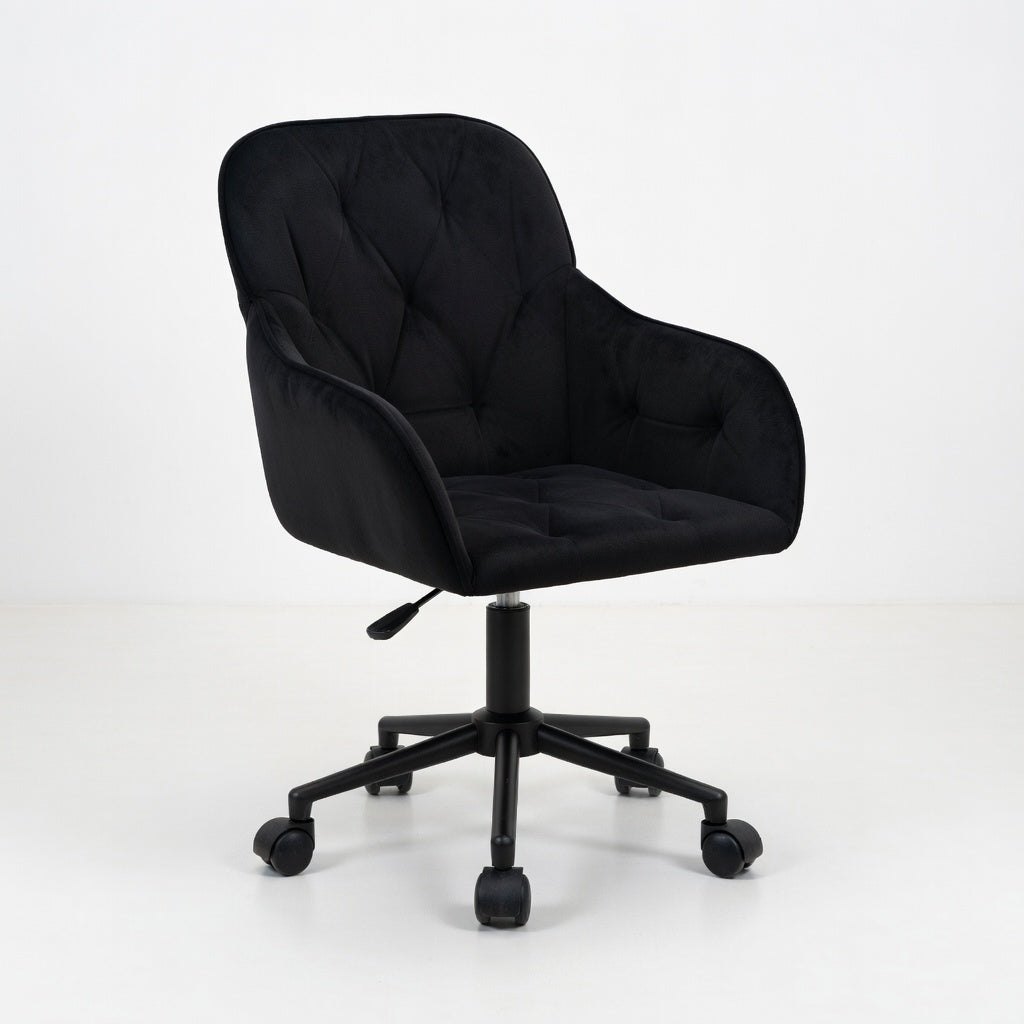 Chaise de Bureau Pivotante Talia en Velours Réglable - Seryze