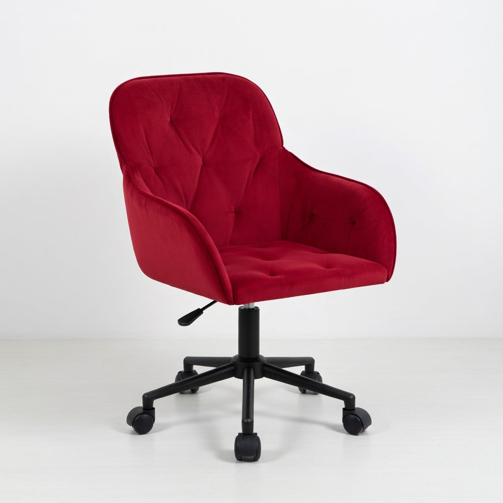 Chaise de Bureau Pivotante Talia en Velours Réglable - Seryze