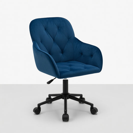 Chaise de Bureau Pivotante en Velours avec Hauteur Réglable | Confort Élégant pour Votre Espace de Travail