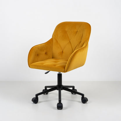 Chaise de Bureau Pivotante Talia en Velours Réglable - Seryze