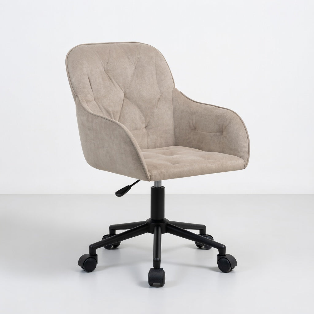 Chaise de Bureau Pivotante Talia en Velours Réglable - Seryze