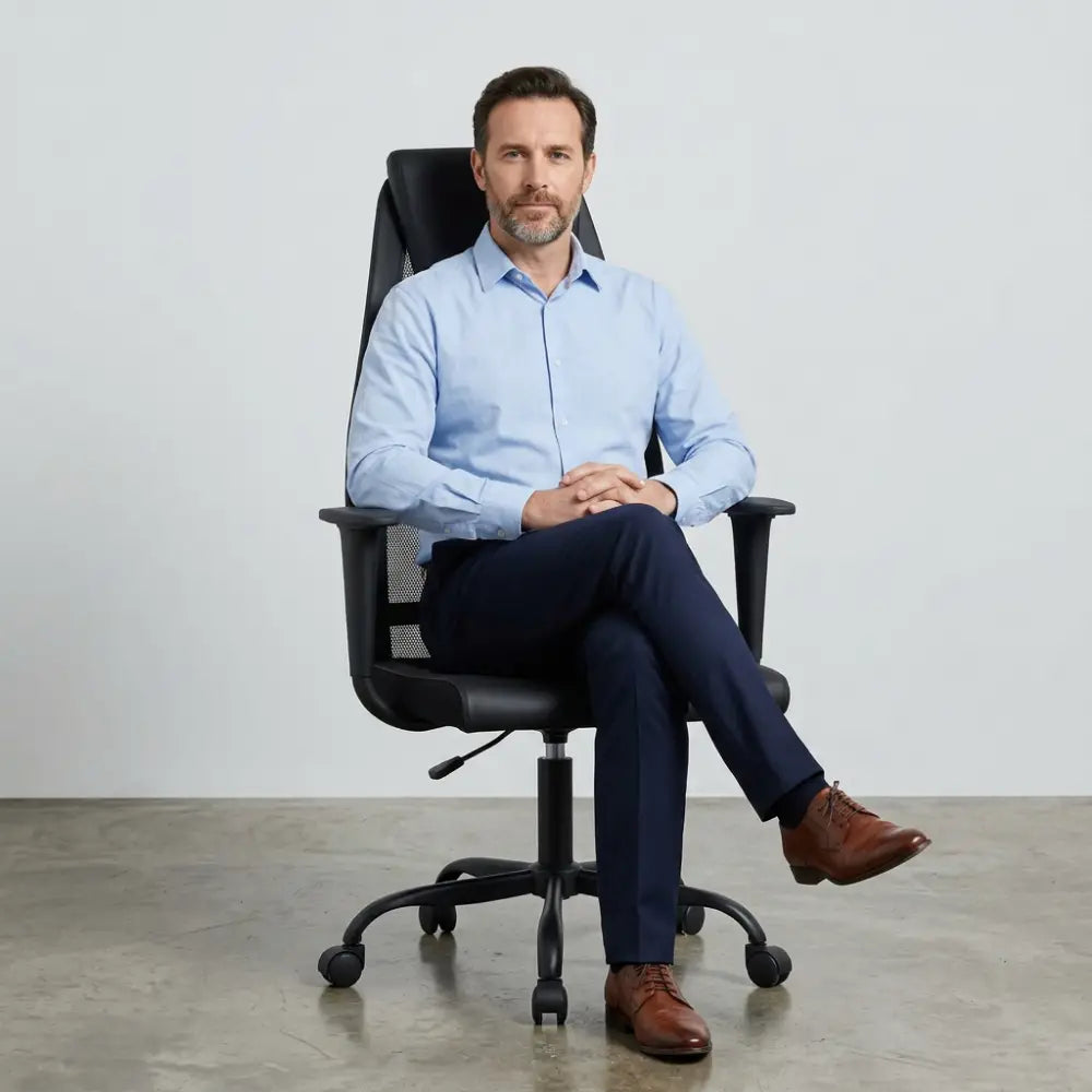 Chaise de Bureau Ergonomique Arys en Maille Respirante - Seryze
