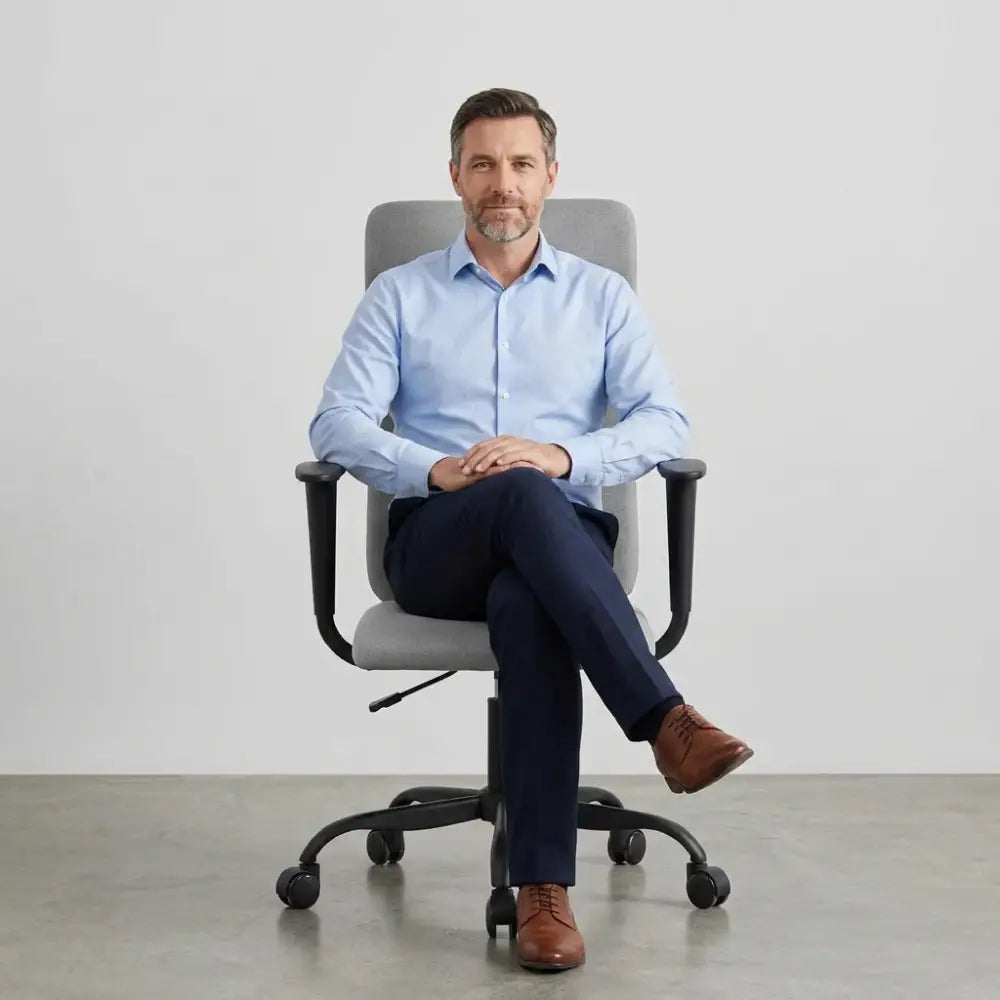 Chaise de Bureau Ergonomique Pivotante Lumae Réglable en Hauteur - Seryze