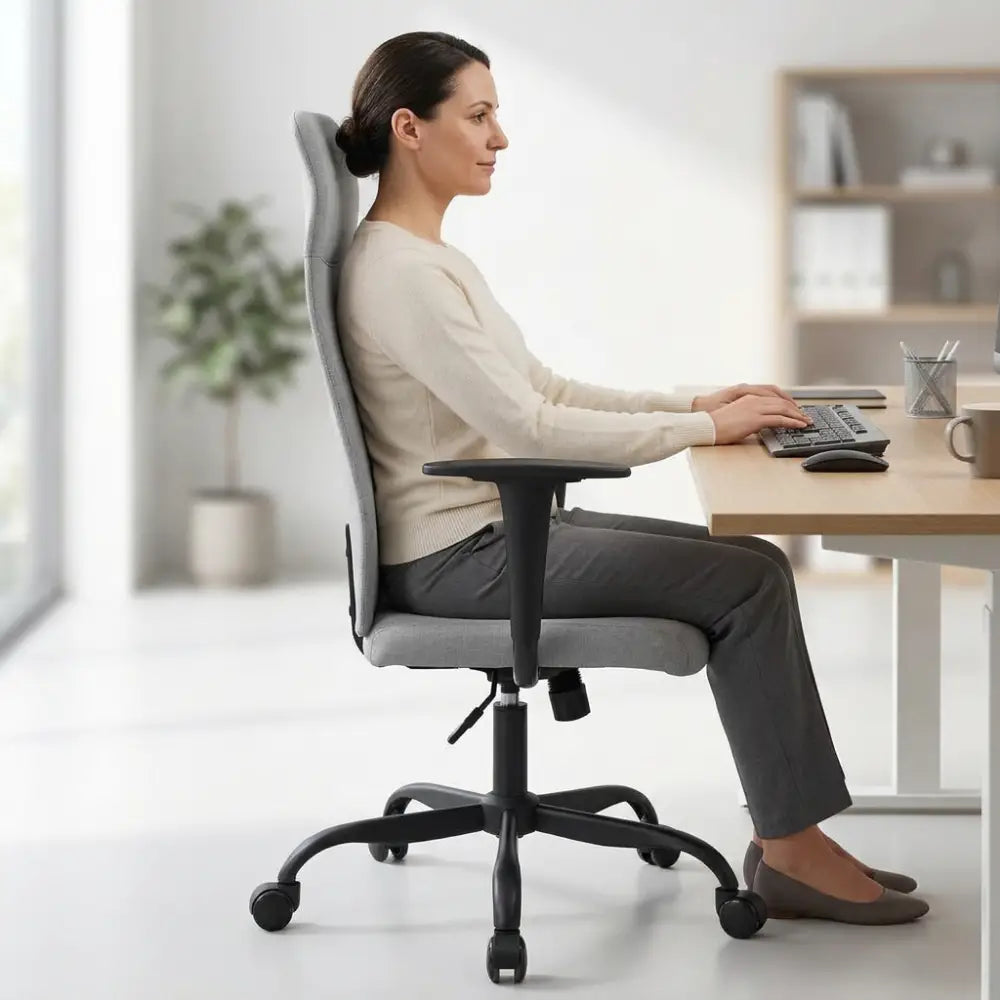Chaise de Bureau Ergonomique Pivotante Lumae Réglable en Hauteur - Seryze