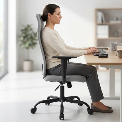 Chaise de Bureau Ergonomique Pivotante Lumae Réglable en Hauteur - Seryze