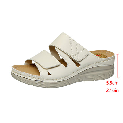 Sandales de plage Femme PU Doux | À enfiler, Confortables