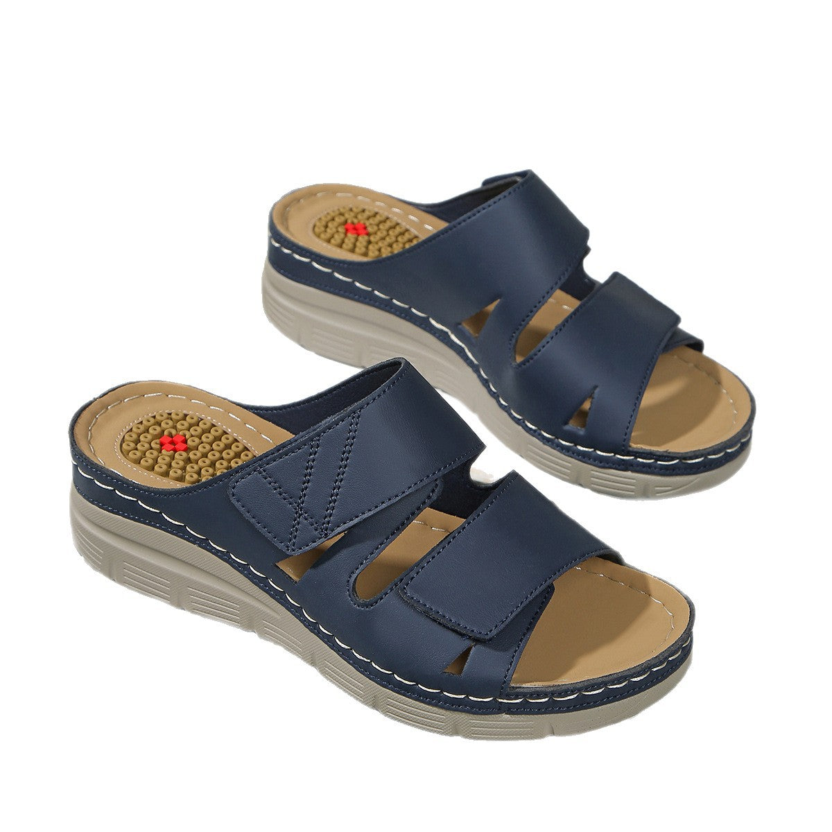 Sandales de plage Femme PU Doux | À enfiler, Confortables